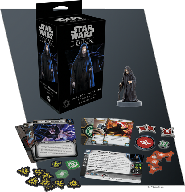 STAR WARS LEGION EMPEROR PALPATINE COMMANDER EXPANSION SET EN