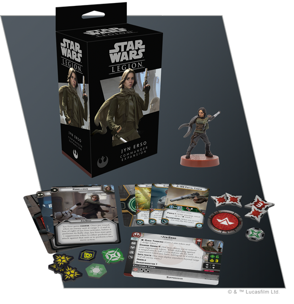 STAR WARS LEGION JYN ERSO COMMANDER EXPANSION SET EN
