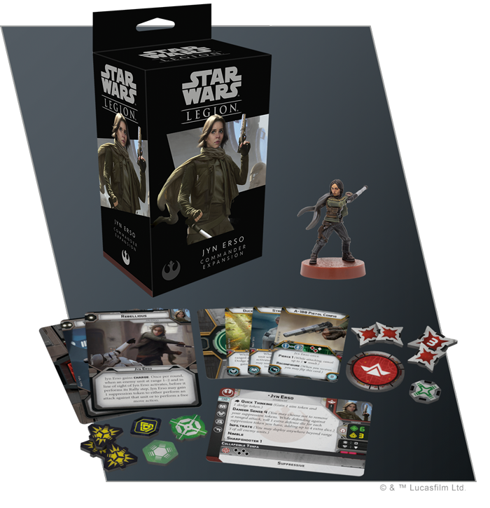STAR WARS LEGION JYN ERSO COMMANDER EXPANSION SET EN