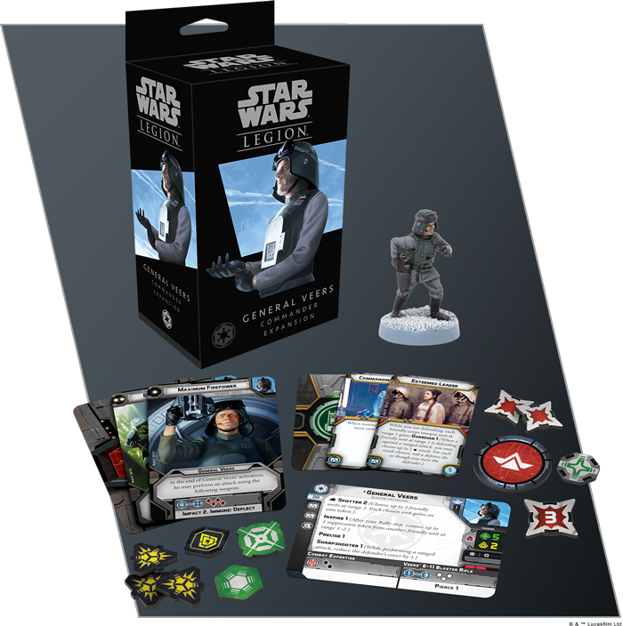 STAR WARS LEGION GENERAL VEERS COMMANDER EXPANSION EN
