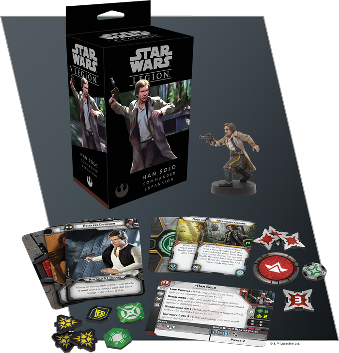 STAR WARS LEGION HAN SOLO COMMANDER EXPANSION SET