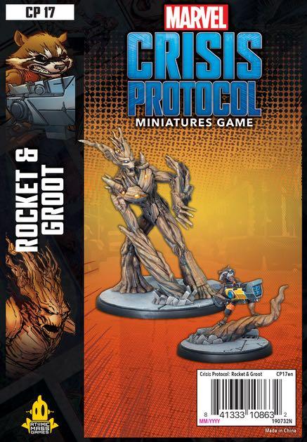 MARVEL CRISIS PROTOCOL ROCKET AND GROOT CHARACTER PACK EN