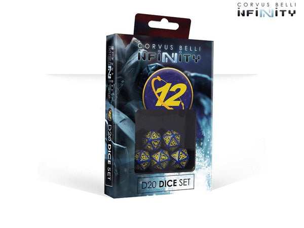 O-12 D20 Dice Set  (set of 5 D20)