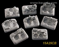 15A29CB 6 different scenic bases (desert) Baueda- Blitz and Peaces