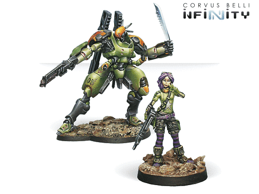 Scarface & Cordelia. Armored Mercenary Team